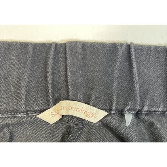 Soft Surroundings Black Jeans Size XL Straight Leg Elastic Waist Pull on - Picture 3 of 12